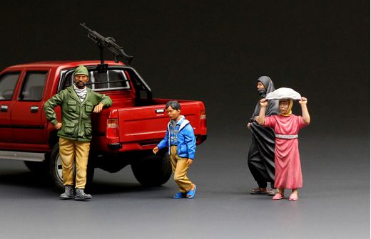Figurines haute qualité : Habitants du Moyen-Orient 1/35 - Meng HS001