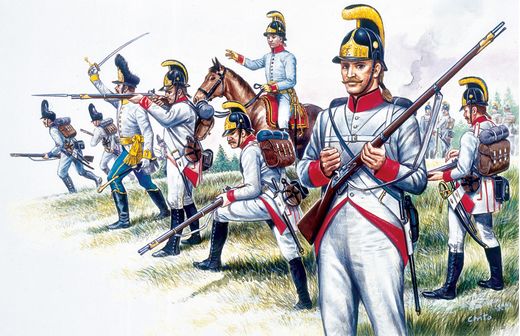 Figurines de soldats anciens : Infanterie autrichienne 1/72 - Italeri 6005 06005