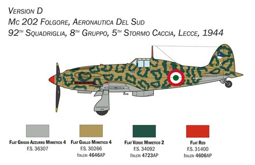 Maquette avion : MC.202 Folgore - 1/72 - Italeri 1439 01439