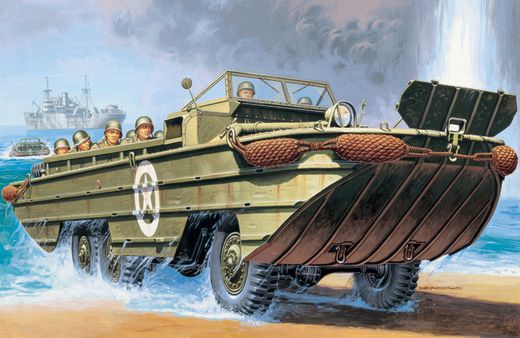 Maquette véhicule amphibie : DUKW 1/35 - Italeri 6392