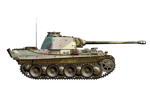Maquette militaire : World of Tanks - Panther - 1:56 - Italeri 56502