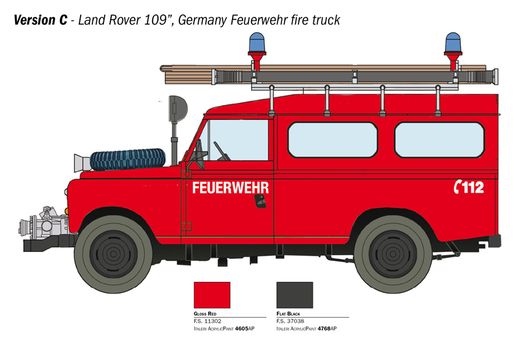 Maquette voiture : Range Rover Pompiers - 1:24 - Italeri 03660 3660