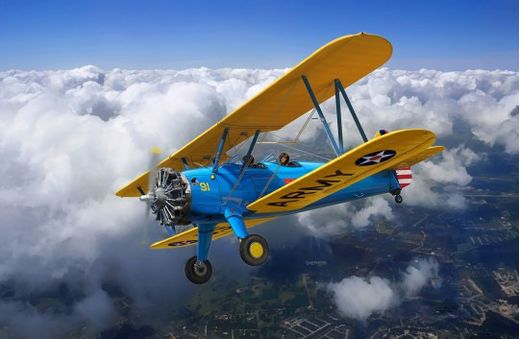 Maquette avion : Stearman PT-17 Kaydet - 1:32 - Revell 03837 3837