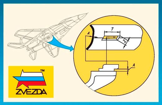 Accessoires modélisme : Support de Modèle d’Avion - Zvezda 7235 07235