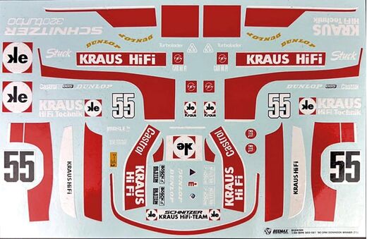 Maquette voiture plastique : BMW 320 E21 Turbo Gr.5 1980 DRM Zolder Westphalia Cup Winner 1/24 - Beemax 24028