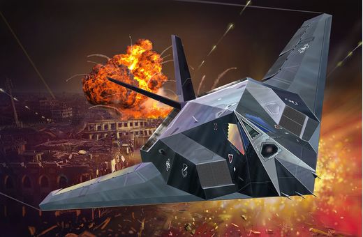 Maquette avion : F-117 Stealth Fighter - 1:72 - Revell 03899