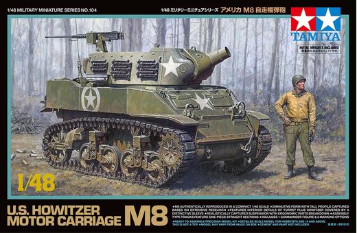 Maquette militaire : M8 Howitzer Motor Carriage 1/48 - Tamiya 32604