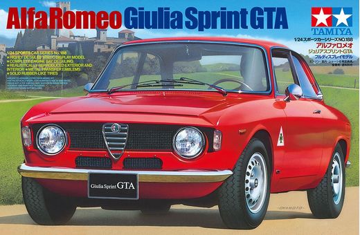 Maquette automobile : Alfa Romeo Giulia Gta Sprint 1/24 - Tamiya 24188