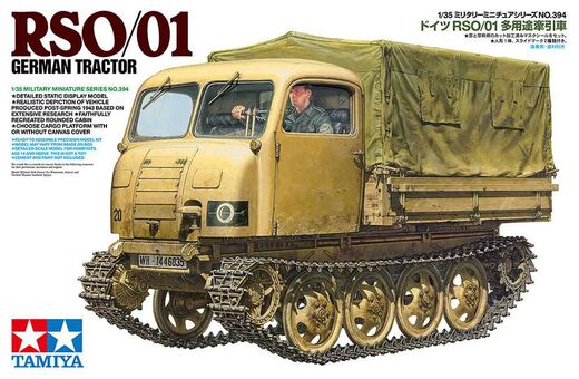 Maquette militaire : German tractor RSO/01 au 1/35 - Tamiya 35394