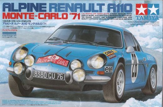 Maquette de voiture : Alpine Renault A110 - 1/24 - Tamiya 24278