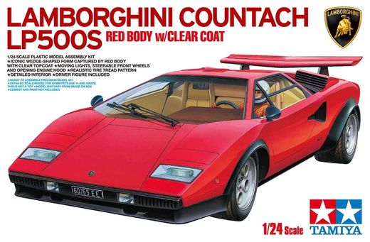 Maquette de voiture : Lamborghini countach LP500S - 1/24 - Tamiya 25419