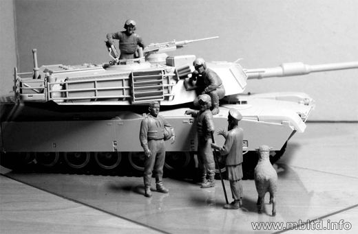 Figurines militaires : Modern US tankmen en Afghanistan - 1:35 - Masterbox 35131