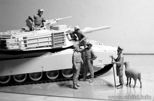 Figurines militaires : Modern US tankmen en Afghanistan - 1:35 - Masterbox 35131