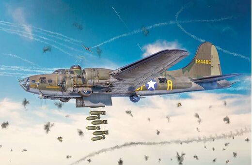 Maquette avion : B-17F Flying fortress 1/72 - Italeri 1487