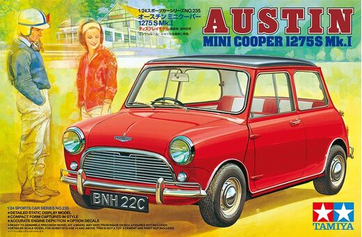 Maquette voiture : Austin Mini Cooper 1275S Mk.I 1/24 - Tamiya 24235