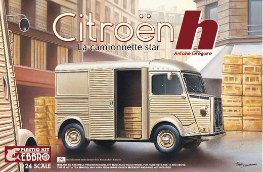 Maquette voiture de collection : Camionnette Citroën H - 1/24 - Ebbro 25007