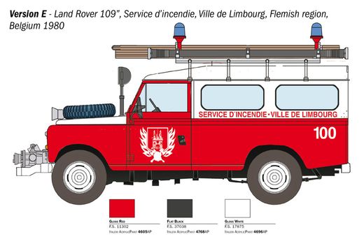 Maquette voiture : Range Rover Pompiers - 1:24 - Italeri 03660 3660