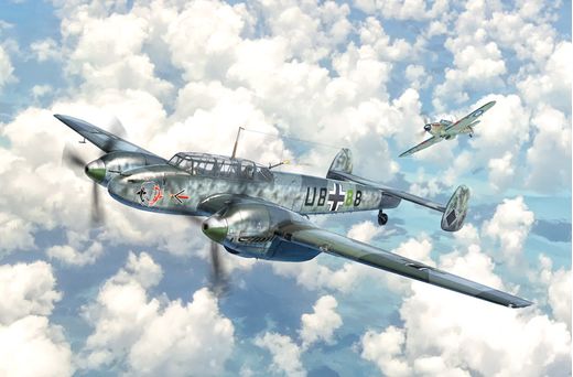 Maquette d'avion militaire : Messerschmitt Bf110C-3/C-4 1/72 - Italeri 049