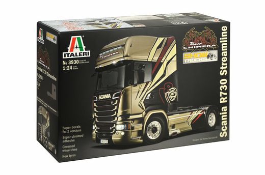 Maquette de camion - SCANIA R730 STREAMLINE "TEAM CHIMERA" - 1:24 - Italeri 3930