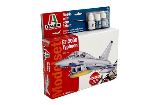 Maquette avion militaire : EF-2000 TYPHOON - MODEL SET - 1:72 - Italeri 72001