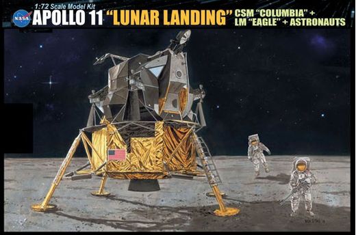 Maquette espace - Apollo 11 Atterrissage Lunaire ‐ 1/72 - Dragon 11002