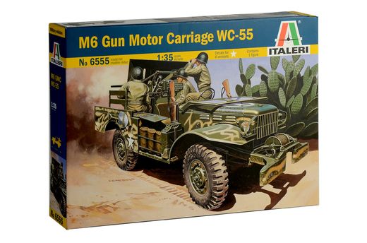 Maquette véhicule blindé : M6 Gun Motor Carriage WC-55 - 1:35 - Italeri 6555