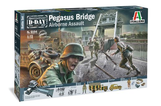 Diorama militaire : Assaut « Pegasus Bridge » - 1/72 - Italeri 06194, 6194