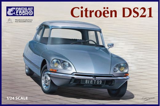 Maquette voiture de collection : Citroën DS21 - 1/24 - Ebbro 25009