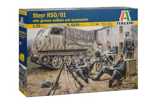 Maquette militaire : Steyr rso/01 et soldats allemands - 1:35 - Italeri 06549 6549 - france-maquette.fr