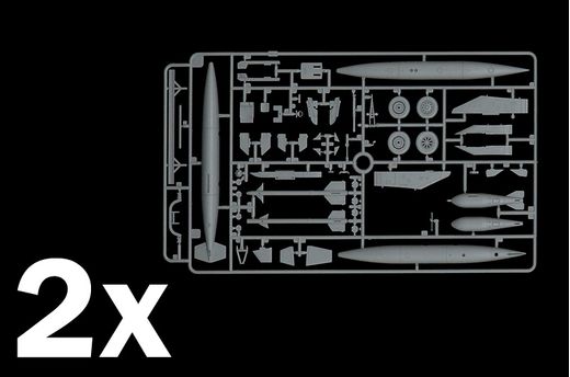 Maquette avion militaire : F-104 Starfighter A/C - 1:32 - Italeri 02515 2515 - france-maquette.fr