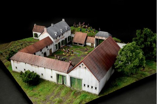 Diorama bataille militaire : Waterloo 1815 La Haye Sainte - 1/72 - Italeri 6197 06197