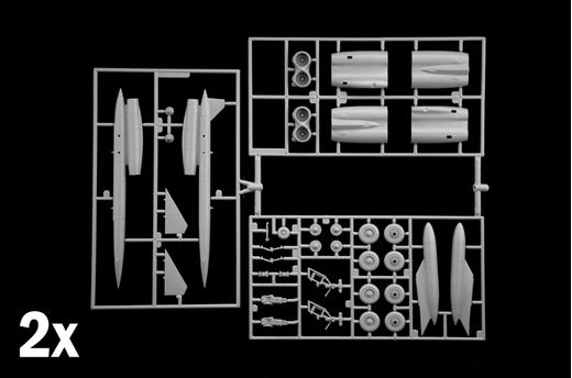 Maquette avion militaire : B-52G Stratofortress - Début production - 1:72 - Italeri 1451 01451