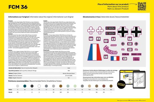 Maquette militaire WWII : FCM36 1/35 - Heller 30322