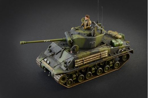 Maquette : Shermann M4A3E8 Furry au 1/56 - Italeri 25772