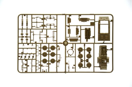 Maquette de char américain : M8 Greyhound / Véhicule utilitaire blindé M20 au 1/72 - Italeri 07087 - 7087