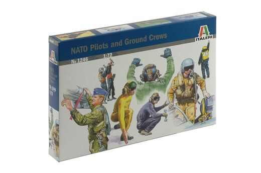 Figurines militaires : Pilotes et mécaniciens OTAN au 1/72 - Italeri 01246 1246
