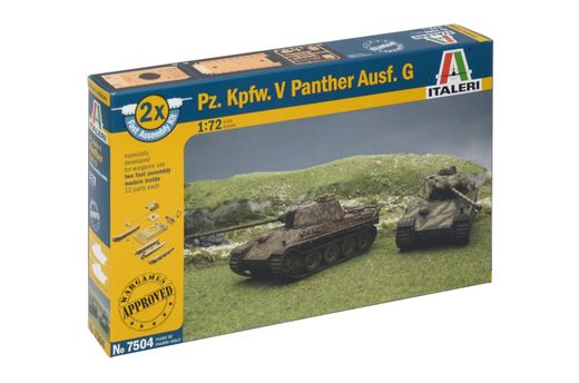 Maquette militaire : PZ. KPFW Panther AUSF.G - 1:72 - Italeri 07504