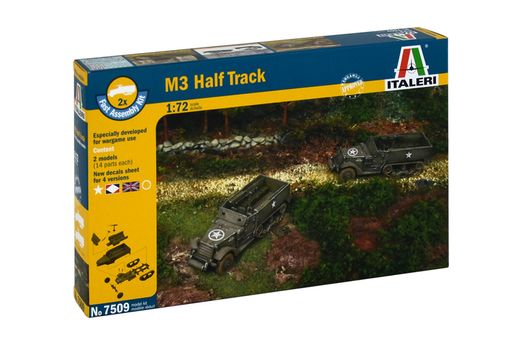 Maquettes véhicules militaires : Halftracks M3A1 - 1:72 - Italeri 07509