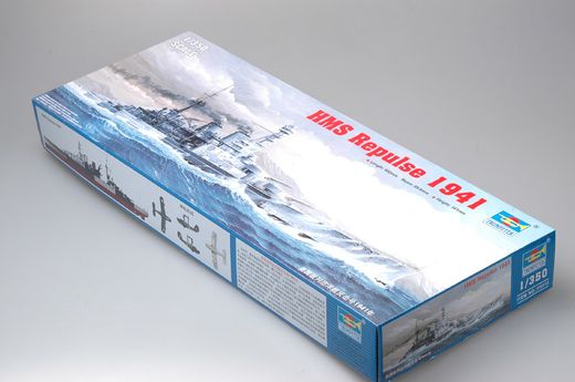 Maquette de navire de guerre :  HMS Repulse 1941 - 1:350 - Trumpeter 755312