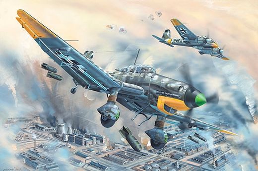 Maquette avion militaire : Junkers Ju-87D-5 Stuka - 1/24 - Trumpeter 2424