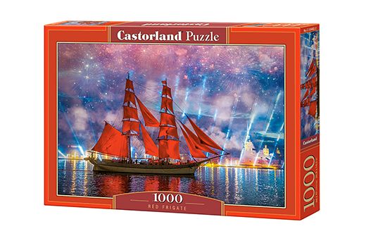 Puzzle Frégate rouge- 1000 pièces - Castorland 104482-2