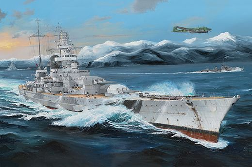 Maquette navire - DKM Scharnhorst - 1:200 - Trumpeter 3715 003715