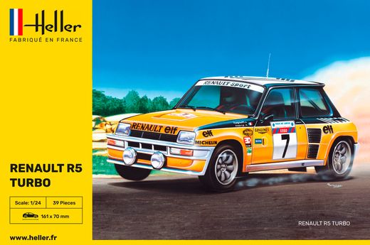 Maquette voiture française Renault R5 Turbo - 1:24 - Heller 80717