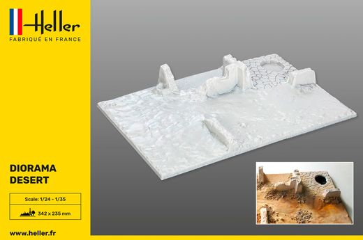 Support de maquettes : Socle de diorama désert - 1/35 - Heller 81255