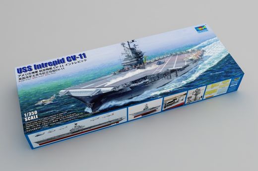 Maquette bateau militaire : USS Intrepid CV-11 Ré-édition - 1:350 - Trumpeter 05618 5618