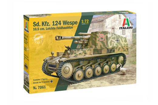 Maquette tank militaire : Sd.Kfz.124 Wespe - 1:72 - Italeri 7061 07061