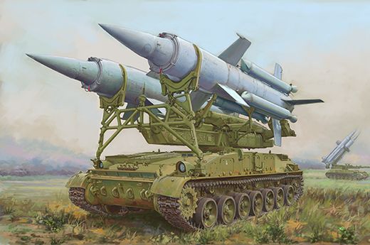 Maquette véhicule militaire : Soviet 2K11A TEL w/9M8M Missile Krug-a (SA-4 Ganef) 1/72 - Trumpeter 7178 07178