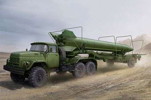 Maquette véhicule militaire : Soviet Zil-131V tow 2T3M1 Trailer with 8K14 Missile 1/35  - Trumpeter 1081 01081