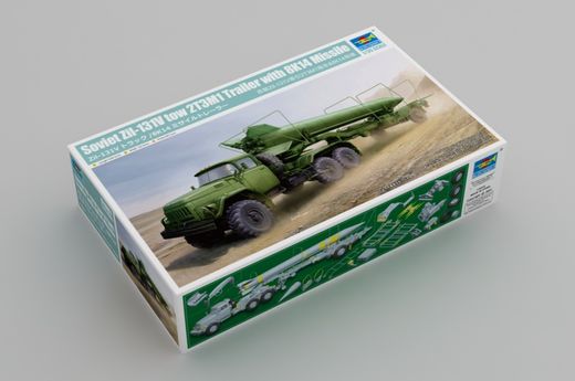 Maquette véhicule militaire : Soviet Zil-131V tow 2T3M1 Trailer with 8K14 Missile 1/35  - Trumpeter 1081 01081