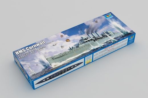 Maquette navire : HMS Cornwall 1/700 - Trumpeter 6734 06734